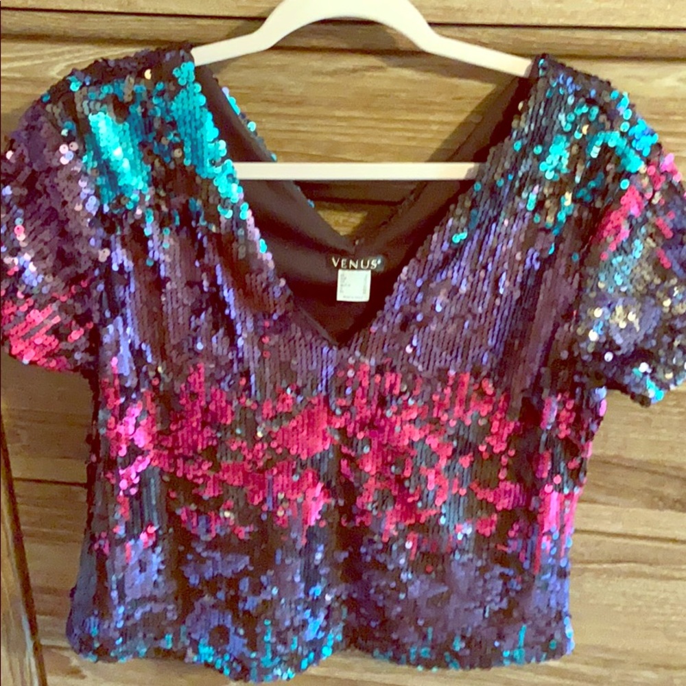 Sequin shirt! 💜